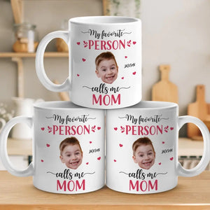 Custom Photo You Are My Favorite One - Family Personalized Custom Mug - Gift For Mom, Grandma