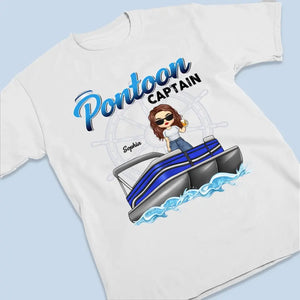 Find Your Peace On A Pontoon - Family Personalized Custom Unisex T-shirt, Hoodie, Sweatshirt - Gift For Family Members, Pontoon Lovers