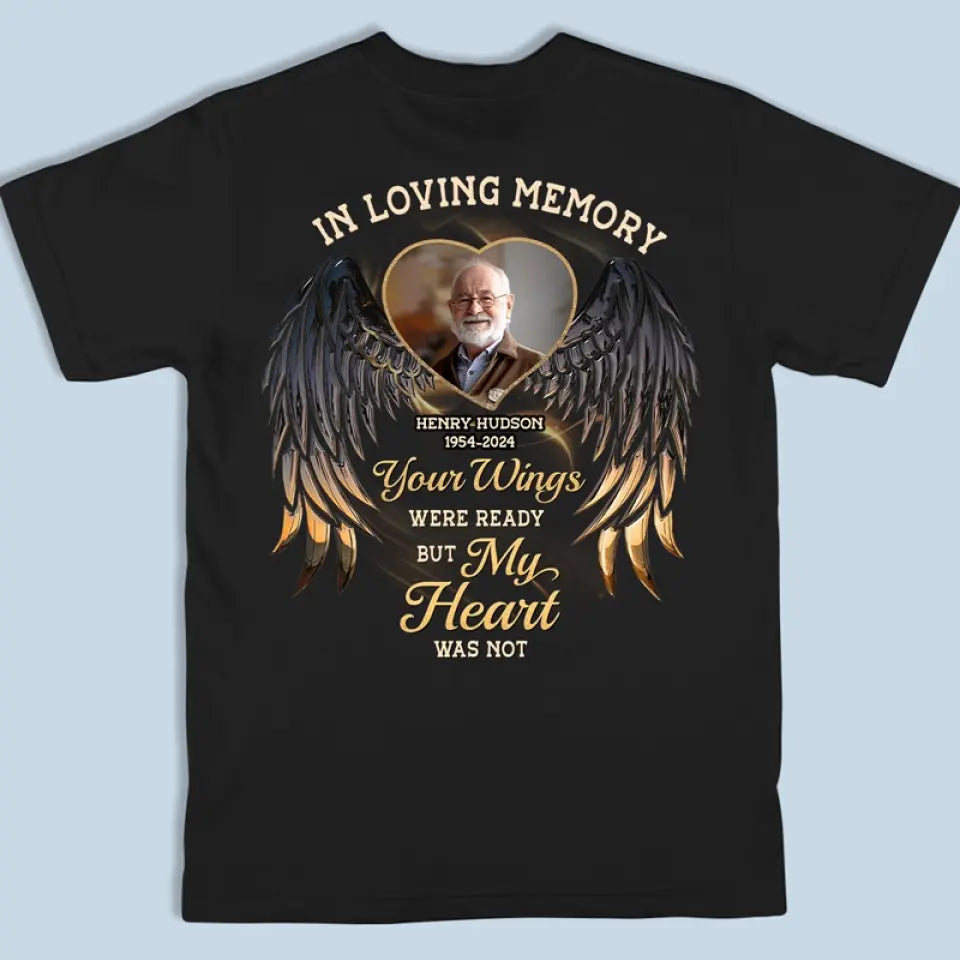 Custom Photo In Loving Memory - Memorial Personalized Custom Back Printed Unisex T-shirt, Hoodie, Sweatshirt - Sympathy Gift For Family Members