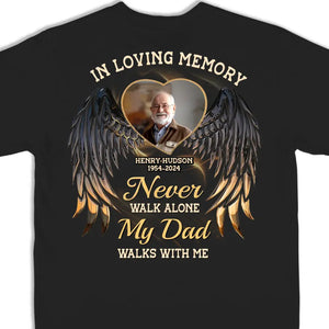 Custom Photo In Loving Memory - Memorial Personalized Custom Back Printed Unisex T-shirt, Hoodie, Sweatshirt - Sympathy Gift For Family Members