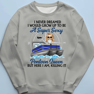 It's Pontoon Time - Family Personalized Custom Unisex T-shirt, Hoodie, Sweatshirt - Gift For Family Members, Pontoon Lovers