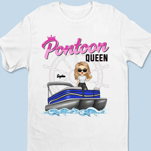 Catch Me On The Pontoon - Family Personalized Custom Unisex T-shirt, Hoodie, Sweatshirt - Gift For Family Members, Pontoon Lovers