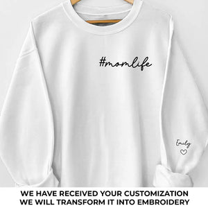 Thank You Mom, For All Of Your Unconditional Love - Family Personalized Custom Embroidered Sweatshirt - Gift For Mom, Grandma