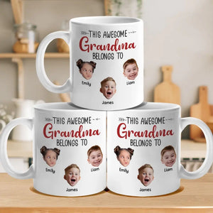 Custom Photo We Belong To You, You Belong To Us - Family Personalized Custom Mug - Gift For Mom, Grandma