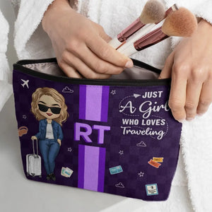 Life Is More Fun When I Travel - Travel Personalized Custom Cosmetic Bag - Holiday Vacation Gift, Gift For Adventure Travel Lovers