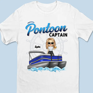 Find Your Peace On A Pontoon - Family Personalized Custom Unisex T-shirt, Hoodie, Sweatshirt - Gift For Family Members, Pontoon Lovers