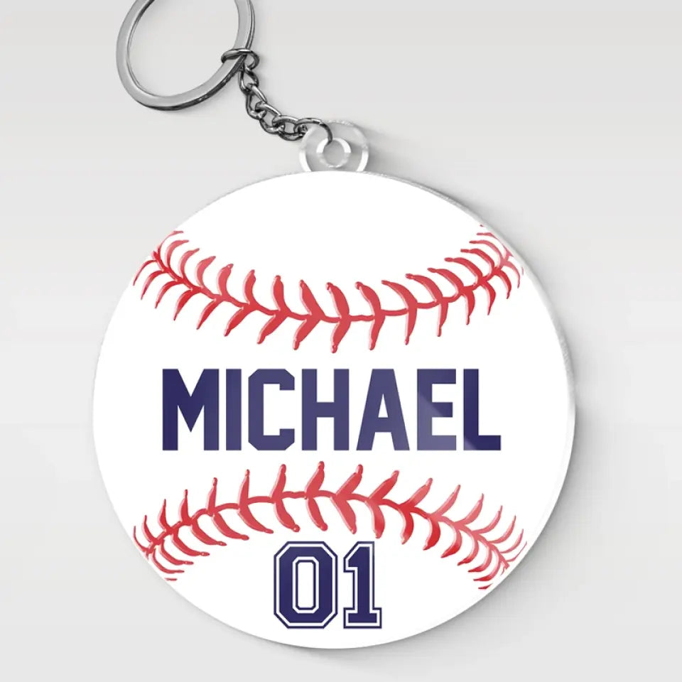 Motivation Is What Gets You Started - Family Personalized Custom Shaped Acrylic Keychain - Gift For Family Members, Sport Lovers, Sport Players