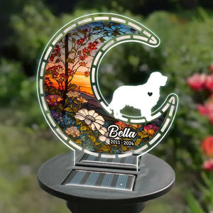 Look For You And Stay With You - Memorial Personalized Custom Garden Solar Light - Sympathy Gift For Pet Owners, Pet Lovers