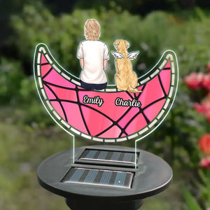 Always With You - Memorial Personalized Custom Garden Solar Light - Sympathy Gift For Pet Owners, Pet Lovers