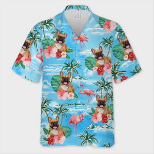 Custom Photo Those Kids Are Ready To Go To The Beach - Family Personalized Custom Unisex Tropical Hawaiian Aloha Shirt - Summer Vacation Gift, Gift For Family Members, Pet Owners, Pet Lovers