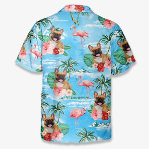 Custom Photo Beach Time - Dog & Cat Personalized Custom Unisex Tropical Hawaiian Aloha Shirt - Summer Vacation Gift, Gift For Pet Owners, Pet Lovers