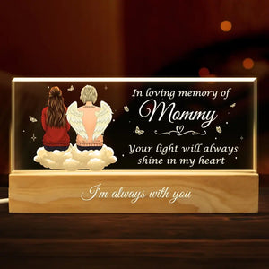 You May Be Gone From My Sight, But You Are Never Gone From My Heart - Memorial Personalized Custom Acrylic Letters 3D LED Night Light - Sympathy Gift For Family Members