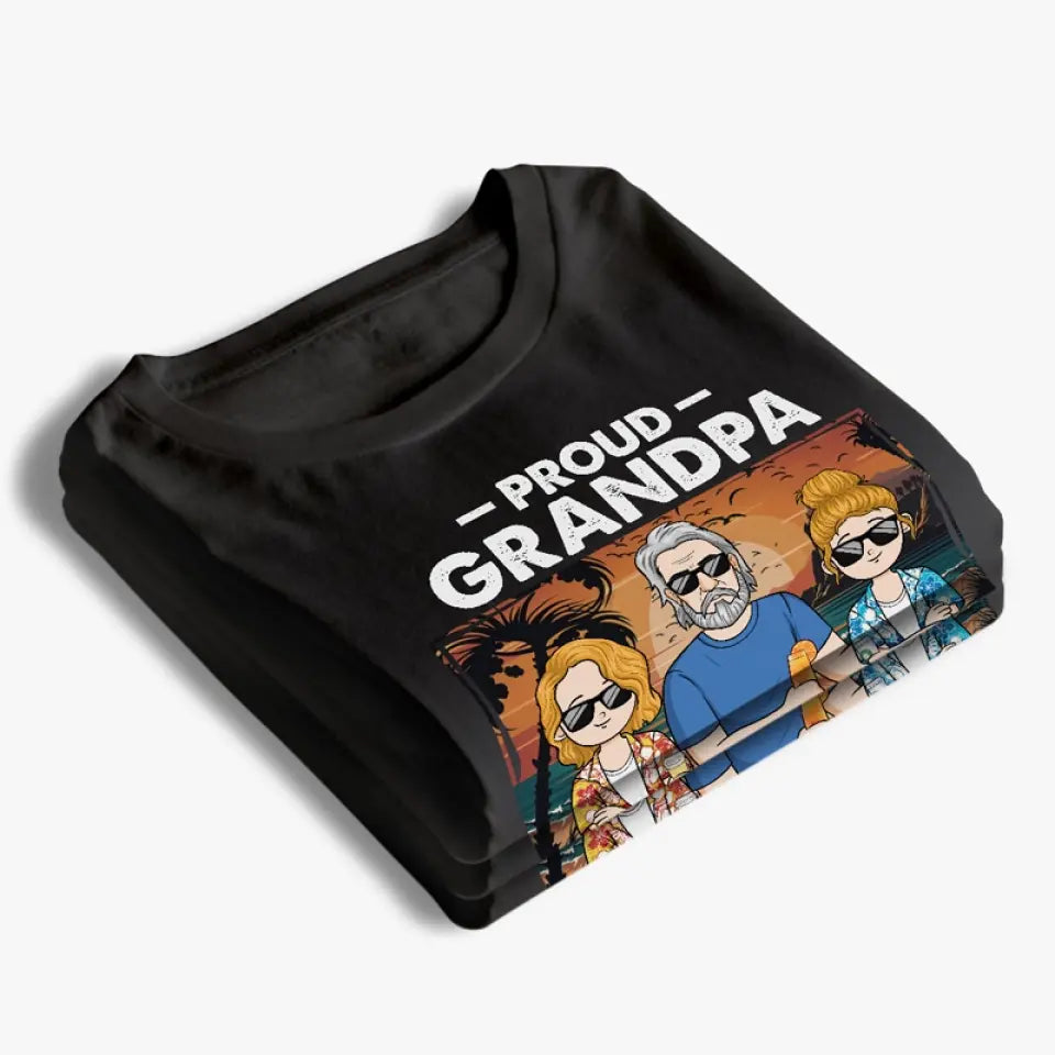 Great Fathers Have An Ocean Of Patience - Family Personalized Custom Unisex T-shirt, Hoodie, Sweatshirt - Father's Day, Gift For Dad, Grandpa