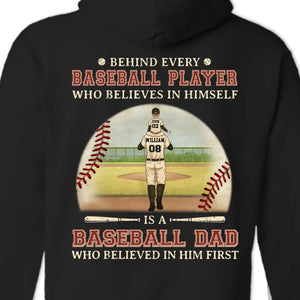 God Hit A Homerun When He Made You - Family Personalized Custom Back Printed Unisex T-shirt, Hoodie, Sweatshirt - Gift For Dad, Sport Lovers, Sport Players