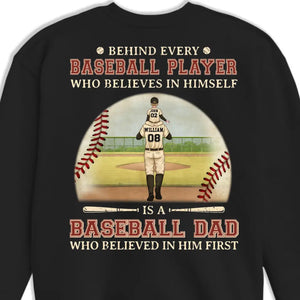 God Hit A Homerun When He Made You - Family Personalized Custom Back Printed Unisex T-shirt, Hoodie, Sweatshirt - Gift For Dad, Sport Lovers, Sport Players