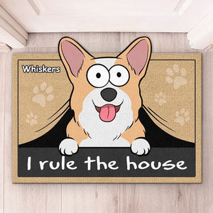 I Rule The House - Dog Personalized Custom Shaped Home Decor Decorative Mat - House Warming Gift For Pet Owners, Pet Lovers