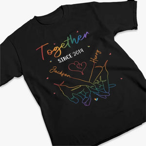 Love Matters, Love Is Love - Couple Personalized Custom Unisex T-shirt, Hoodie, Sweatshirt - Gift For Husband Wife, Anniversary, LGBTQ+