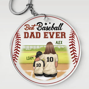 Mommy's Team - Family Personalized Custom Shaped Acrylic Keychain - Gift For Family Members, Sport Lovers, Sport Players