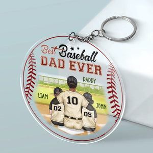 Mommy's Team - Family Personalized Custom Shaped Acrylic Keychain - Gift For Family Members, Sport Lovers, Sport Players