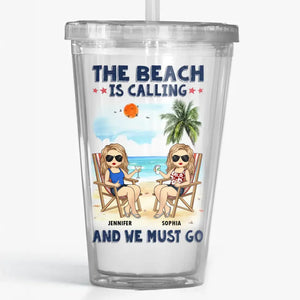 Memories Made Together Last A Lifetime - Bestie Personalized Custom Clear Acrylic Tumbler - Summer Vacation Gift For Best Friends, BFF, Sisters