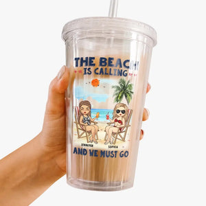 Memories Made Together Last A Lifetime - Bestie Personalized Custom Clear Acrylic Tumbler - Summer Vacation Gift For Best Friends, BFF, Sisters