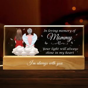 You May Be Gone From My Sight, But You Are Never Gone From My Heart - Memorial Personalized Custom Acrylic Letters 3D LED Night Light - Sympathy Gift For Family Members