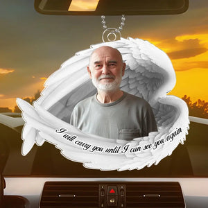 Custom Photo Your Memory Is Our Keepsake - Memorial Personalized Custom Car Ornament - Acrylic Custom Shaped - Sympathy Gift For Family Members