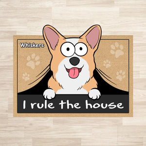 I Rule The House - Dog Personalized Custom Shaped Home Decor Decorative Mat - House Warming Gift For Pet Owners, Pet Lovers