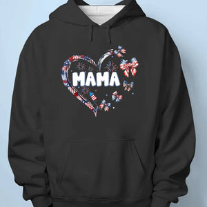 A Mother’s Love Is Forever - Family Personalized Custom Unisex T-shirt, Hoodie, Sweatshirt - 4th Of July, Gift For Mom, Grandma