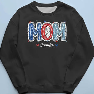 To All American Moms - Family Personalized Custom Unisex T-shirt, Hoodie, Sweatshirt - 4th Of July, Gift For Mom, Grandma