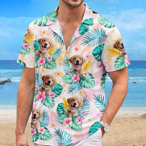 Custom Photo Family Is Family - Family Personalized Custom Unisex Tropical Hawaiian Aloha Shirt - Summer Vacation Gift, Gift For Family Members, Pet Owners, Pet Lovers