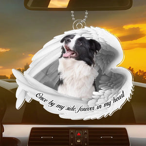 Custom Photo You Were My Favorite Hello And My Hardest Goodbye - Memorial Personalized Custom Car Ornament - Acrylic Custom Shaped - Sympathy Gift For Pet Owners, Pet Lovers