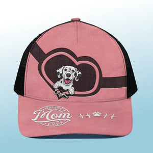 Best Dog Mom Ever - Dog Personalized Custom Mesh-back Baseball Cap, Baseball Trucker Cap - Gift For Pet Owners, Pet Lovers