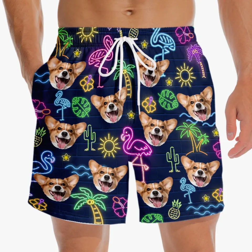 Custom Photo Every Day Should Be A Beach Day - Dog & Cat Personalized Custom Tropical Hawaiian Aloha Men Beach Shorts - Summer Vacation Gift, Birthday Party Gift For Pet Owners, Pet Lovers