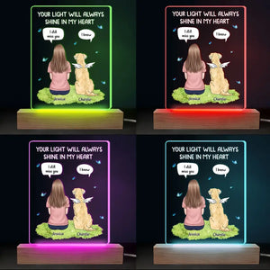 Still Here Around You - Memorial Personalized Custom Shaped 3D LED Light - Sympathy Gift For Pet Owners, Pet Lovers