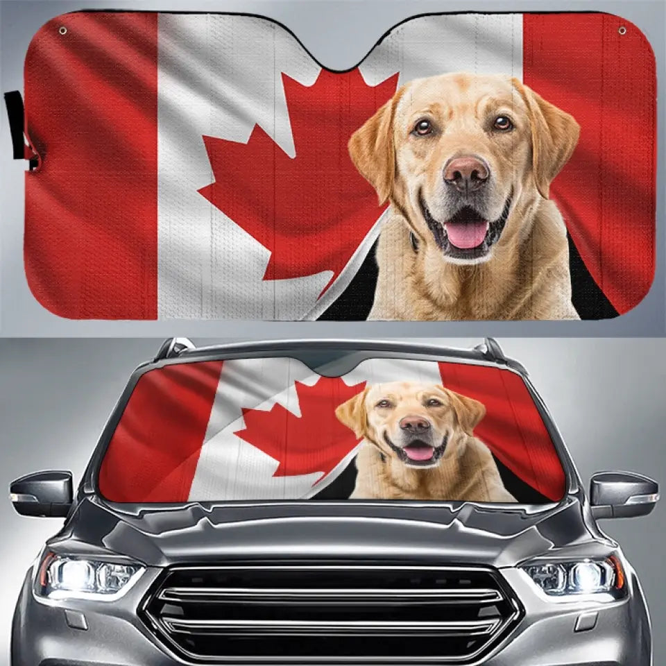 Custom Photo Life Is Better With My Pets - Dog & Cat Personalized Custom Auto Windshield Sunshade, Car Window Protector - Gift For Pet Owners, Pet Lovers