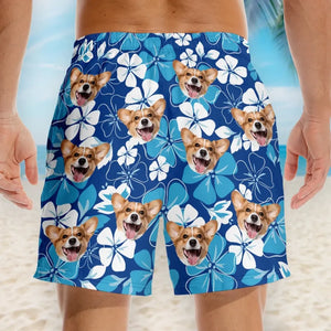 Custom Photo Every Seashell Has A Story - Dog & Cat Personalized Custom Tropical Hawaiian Aloha Men Beach Shorts - Summer Vacation Gift, Birthday Party Gift For Pet Owners, Pet Lovers