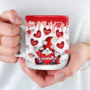 Mommy Knows A Lot But Grandma Knows Everything - Family Personalized Custom 3D Inflated Effect Printed Mug - Gift For Grandma