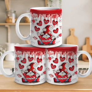 Mommy Knows A Lot But Grandma Knows Everything - Family Personalized Custom 3D Inflated Effect Printed Mug - Gift For Grandma