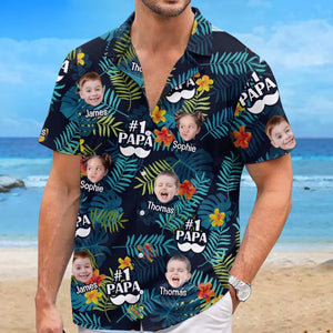 Custom Photo You Are The Best Papa Ever - Family Personalized Custom Unisex Tropical Hawaiian Aloha Shirt - Summer Vacation Gift, Gift For Dad, Grandpa