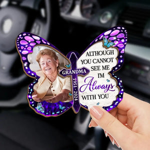 Custom Photo Until I See You Again - Memorial Personalized Custom Car Visor Clip - Sympathy Gift For Family Members