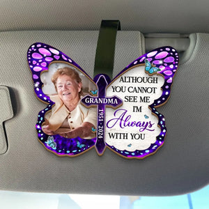 Custom Photo Until I See You Again - Memorial Personalized Custom Car Visor Clip - Sympathy Gift For Family Members