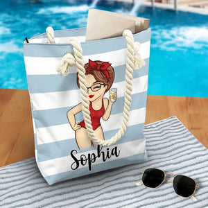 Making Memories Under The Sun - Bestie Personalized Custom Beach Bag - Summer Vacation Gift For Best Friends, BFF, Sisters