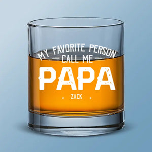 Daddy Needs Whiskey - Family Personalized Custom Whiskey Glass - Gift For Dad, Grandpa