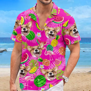 Custom Photo This Summer Is More Special And Stylish - Dog & Cat Personalized Custom Unisex Tropical Hawaiian Aloha Shirt - Summer Vacation Gift, Gift For Pet Owners, Pet Lovers