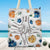 I Wanna Hold Your Hand And Discover The World - Family Personalized Custom Beach Bag - Gift For Mom, Grandma