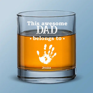 I Drink Whiskey And I Know Things - Family Personalized Custom Whiskey Glass - Gift For Dad, Grandpa