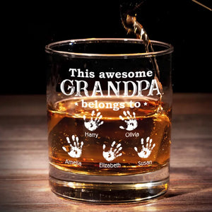 I Drink Whiskey And I Know Things - Family Personalized Custom Whiskey Glass - Gift For Dad, Grandpa