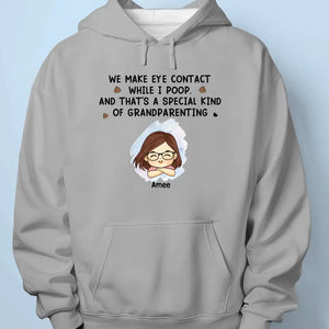 I Make Brow Contact Before I Make Eye Contact - Family Personalized Custom Unisex T-shirt, Hoodie, Sweatshirt - Gift For Family Members