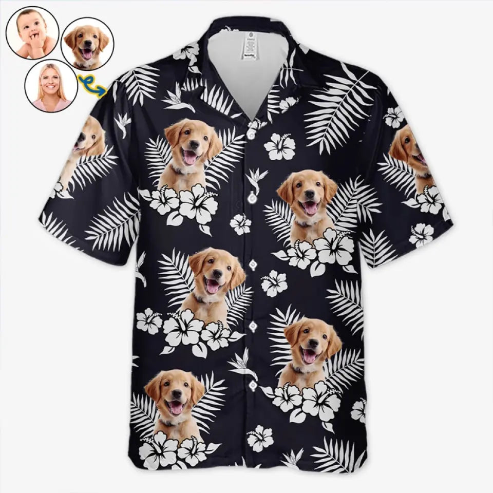 Custom Photo Life Is Short, Take The Beach Trip - Dog & Cat Personalized Custom Unisex Tropical Hawaiian Aloha Shirt - Summer Vacation Gift, Gift For Pet Owners, Pet Lovers